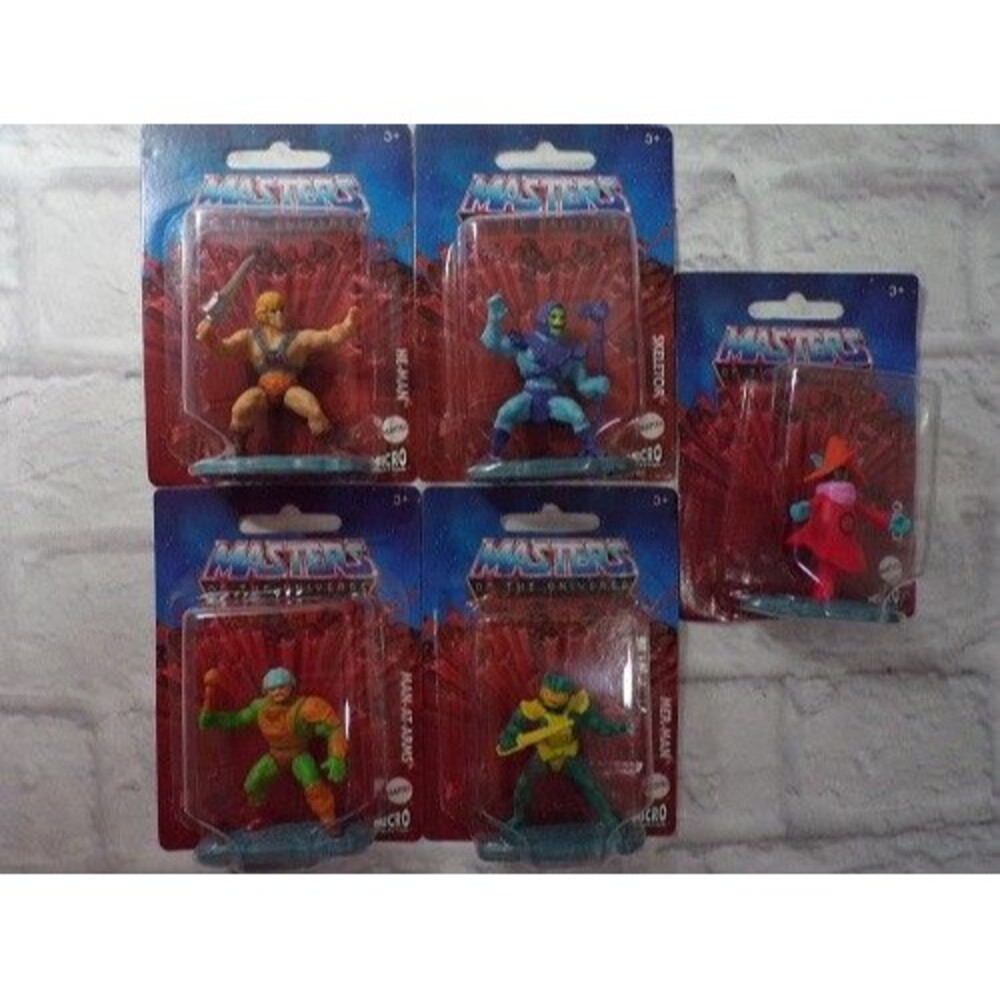 Lot Of 5 Masters Of The Universe Micro Collection Figure Cake Topper He-Man Orko